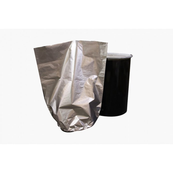 55 Gal [208L] 4 mil 35.875” x 45" H x 22.75” Mylar Foil Drum Liner